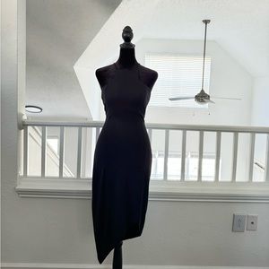 Express asymmetrical hem midi dress